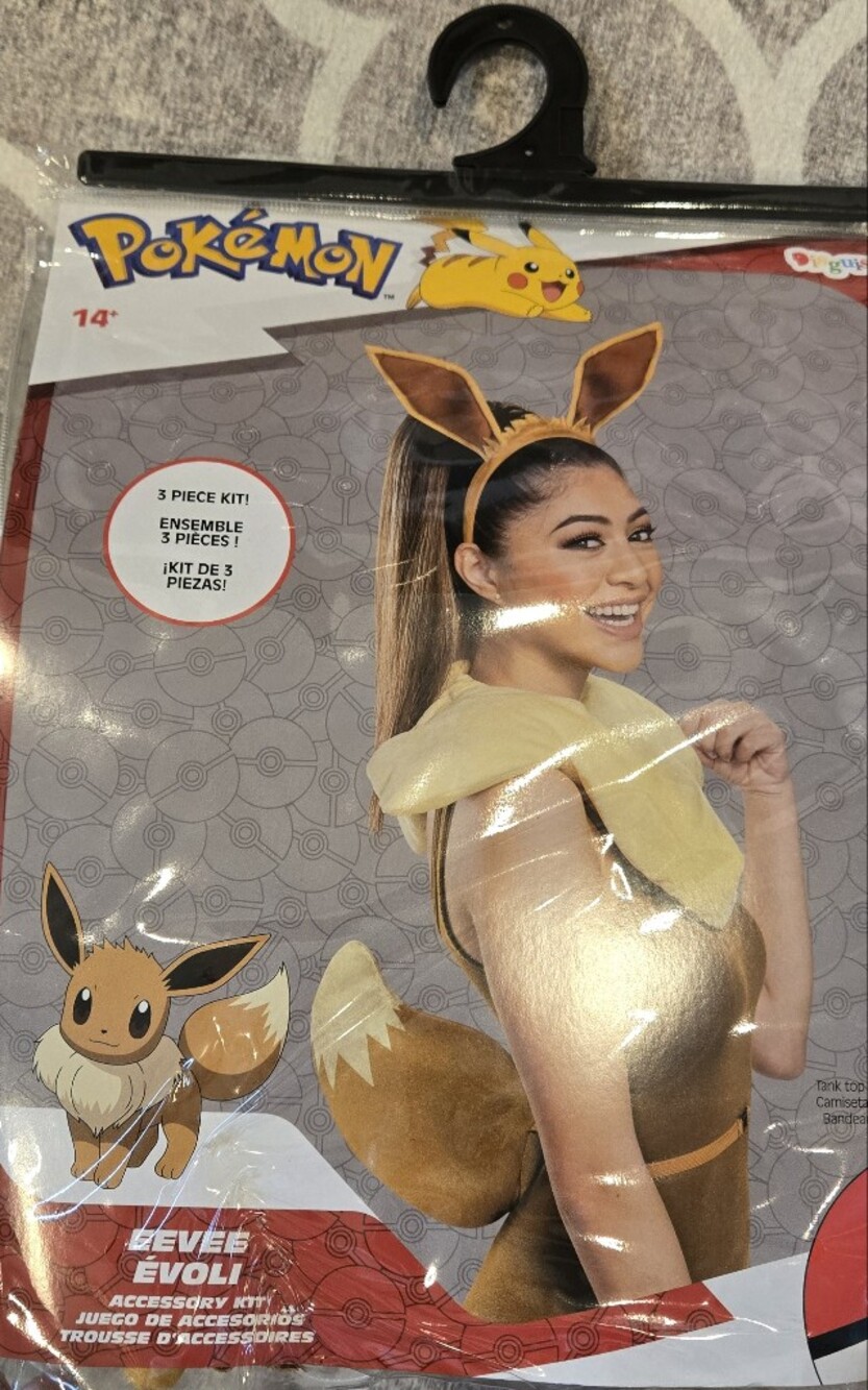 Eeevee Costume Kit 3 Pieces Pokemon